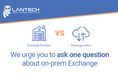 We urge you to ask one question about on-prem Exchange