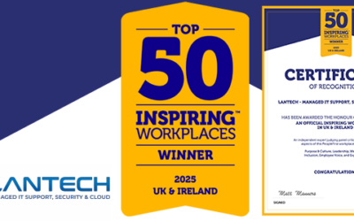Lantech named one of the UK & Ireland’s Top 50 Inspiring Workplaces